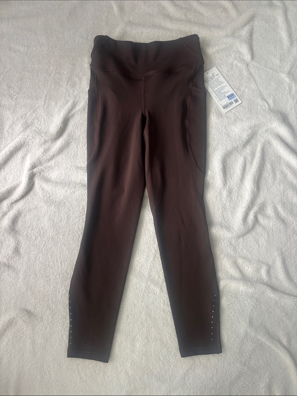 lululemon athletica Fast and Free HR Thermal 25” Leggings - Size 6, Espresso